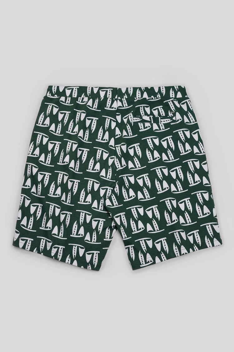 Printed Shorts With Zip Pocket