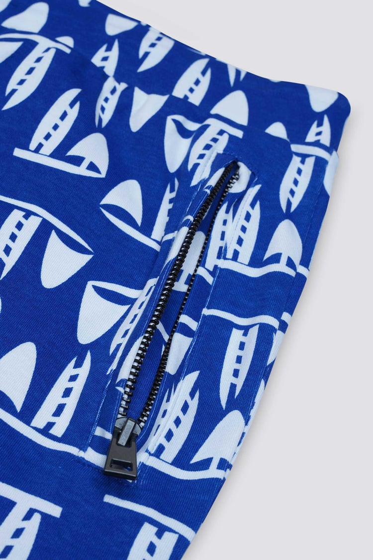 Printed Shorts With Zip Pocket