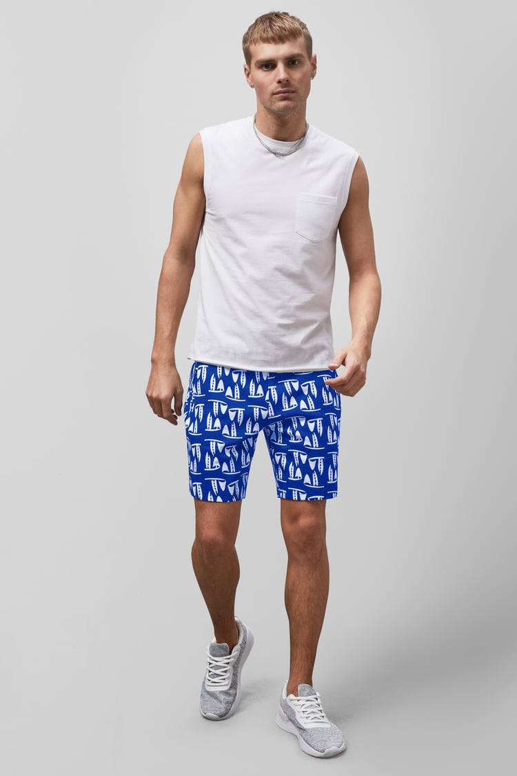 Printed Shorts With Zip Pocket