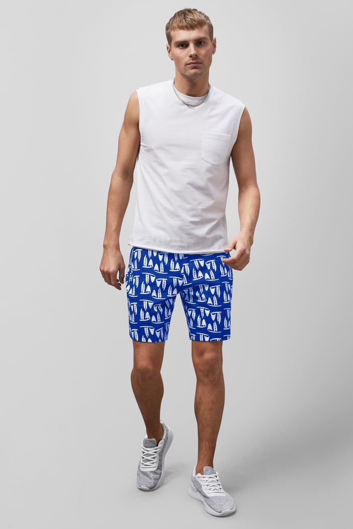 Printed Shorts With Zip Pocket