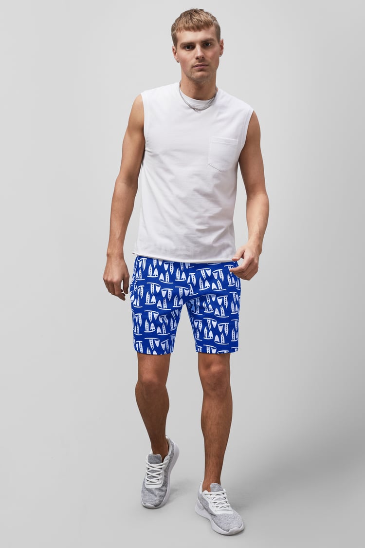 Printed Shorts With Zip Pocket