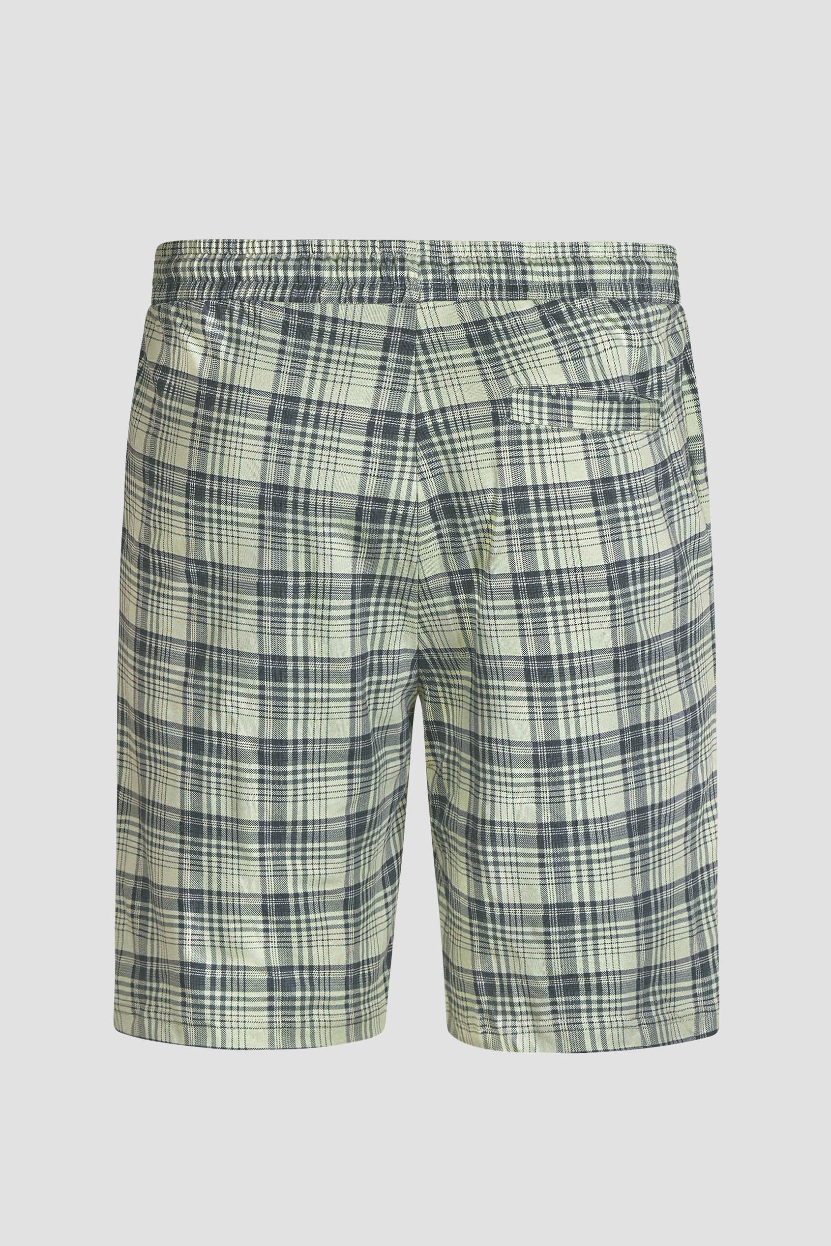 Check Print Jersey Shorts