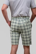 Check Print Jersey Shorts