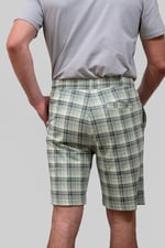 Check Print Jersey Shorts