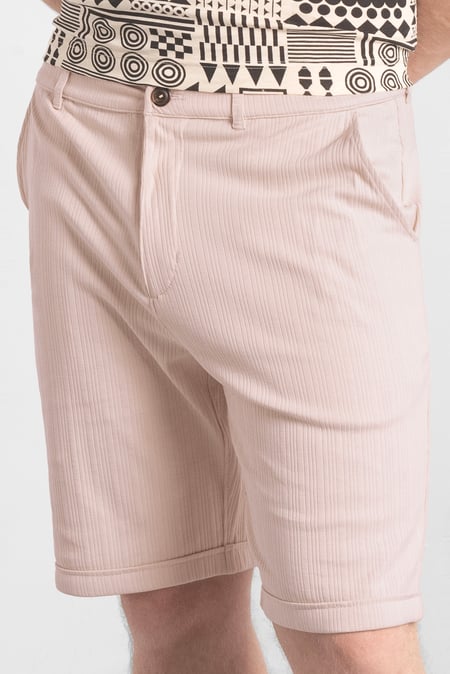 Cream Smart Jersey Chino Shorts