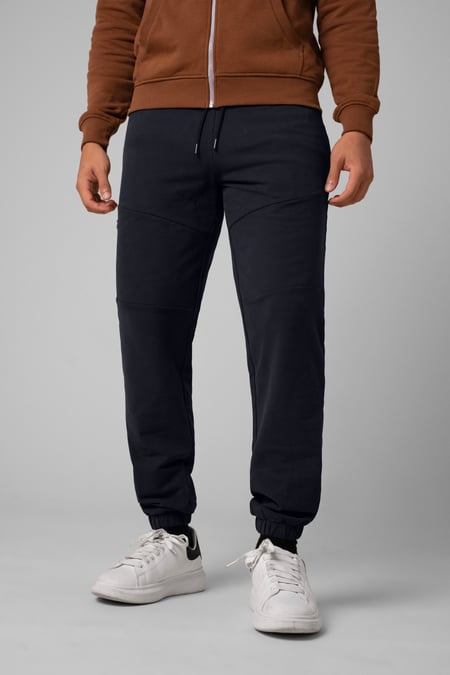 Mens Cream Cut & Sew Zip Jogger