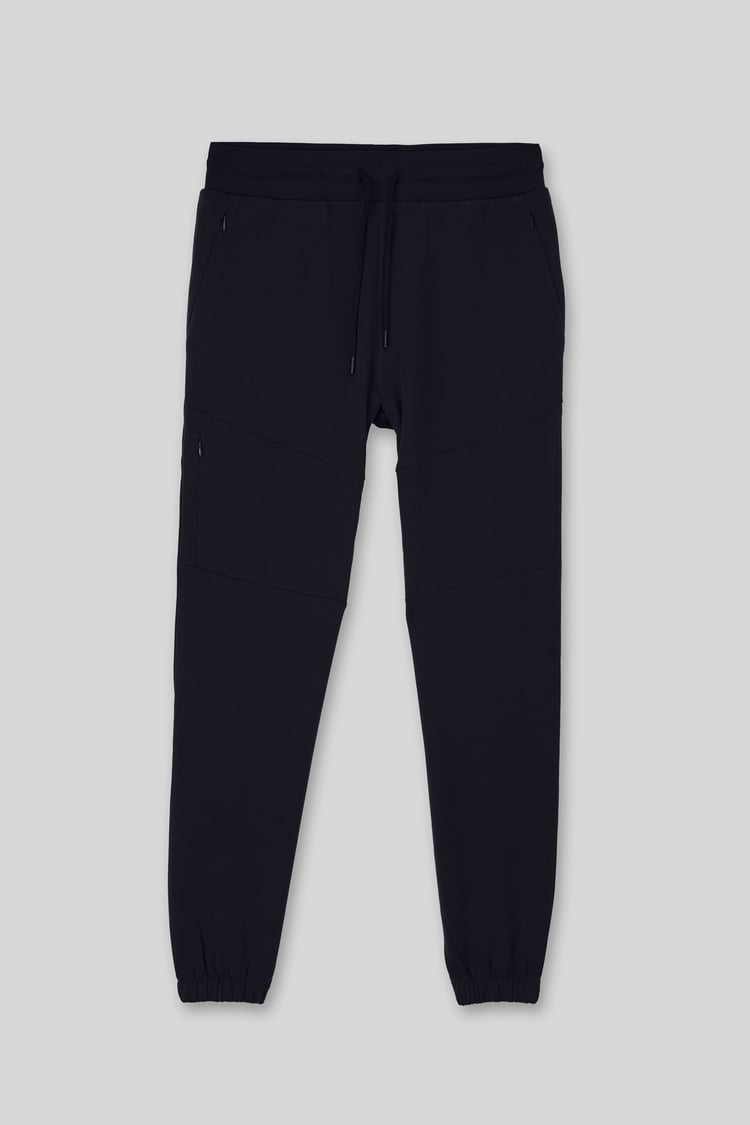 Mens Cut & Sew Zip Jogger