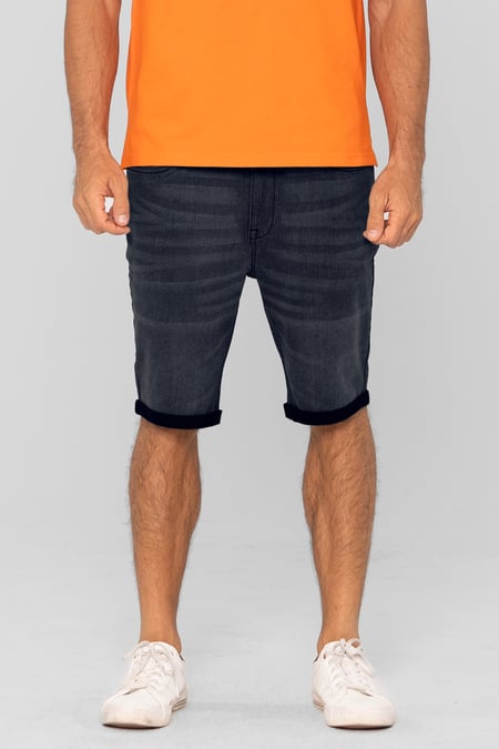 Skinny Stretch Denim Shorts