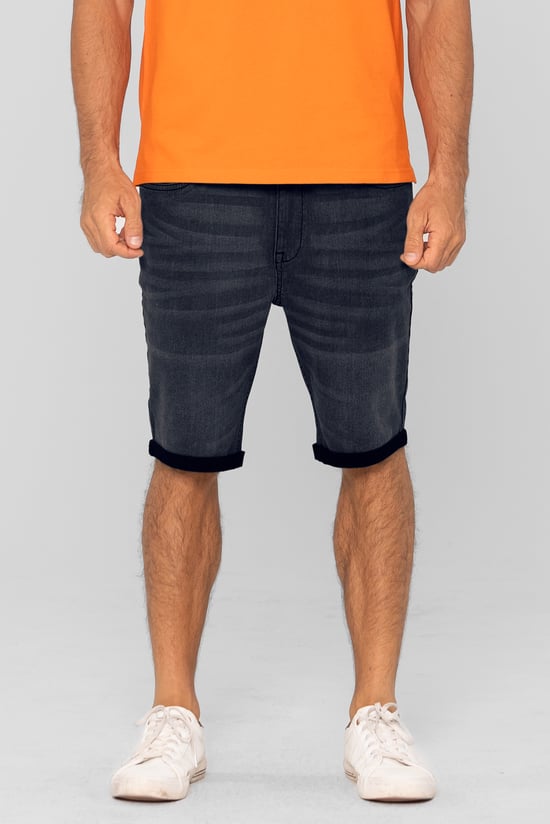 Skinny Stretch Denim Shorts