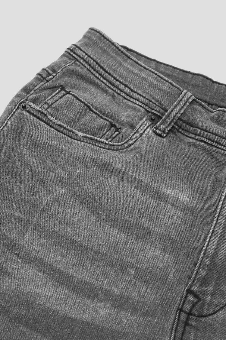 Skinny Stretch Denim Shorts