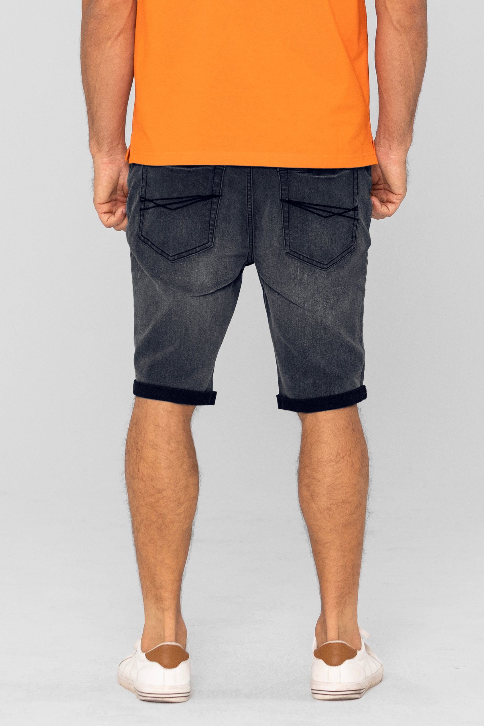 Skinny Stretch Denim Shorts