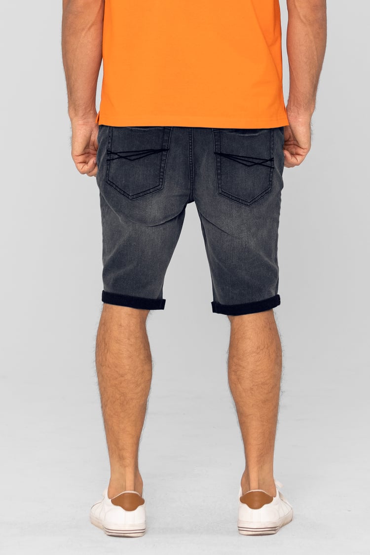 Skinny Stretch Denim Shorts