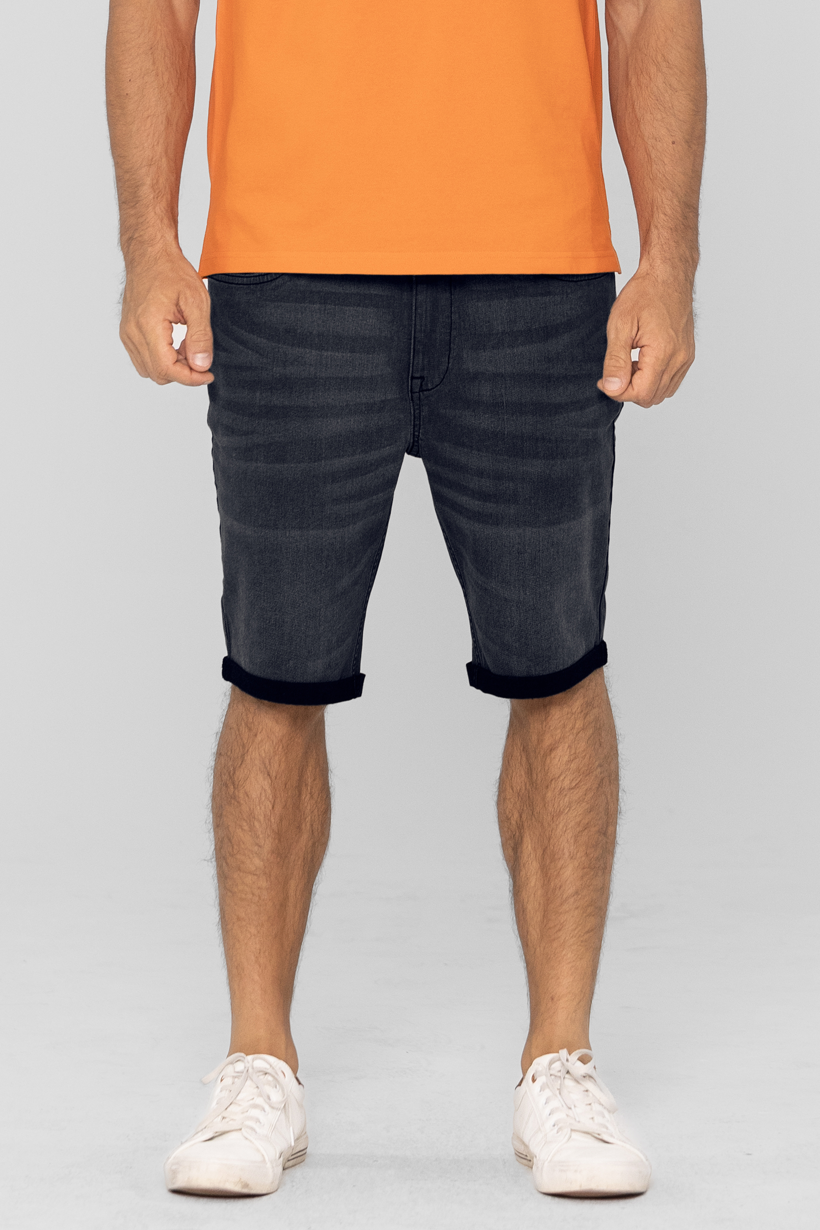 Skinny Stretch Denim Shorts