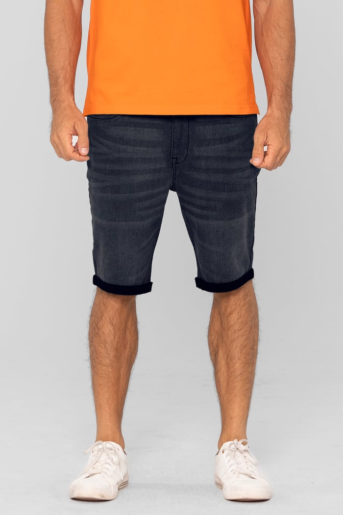 Skinny Stretch Denim Shorts