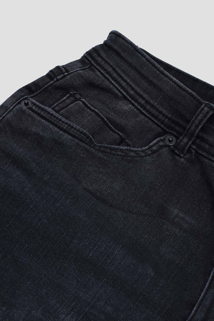 Skinny Stretch Denim Shorts