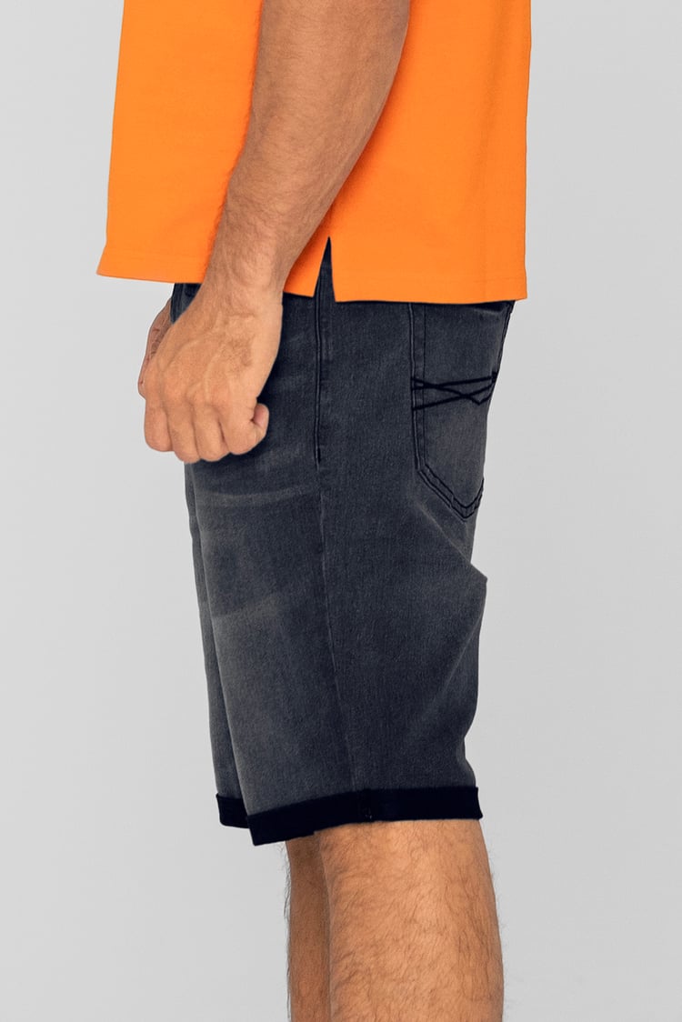 Skinny Stretch Denim Shorts