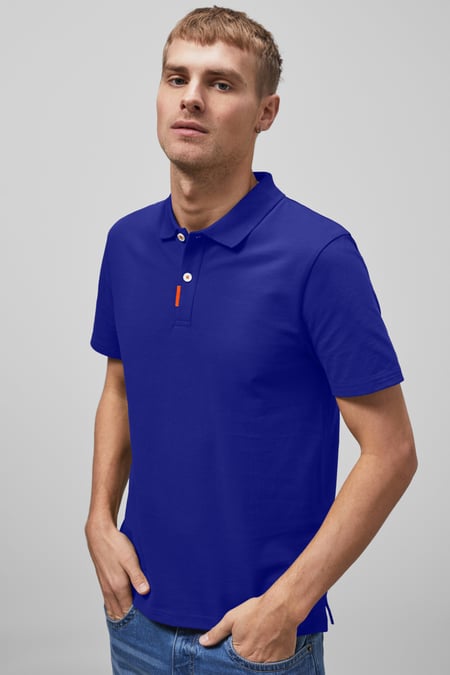 Green Solid Pique Polo Shirt