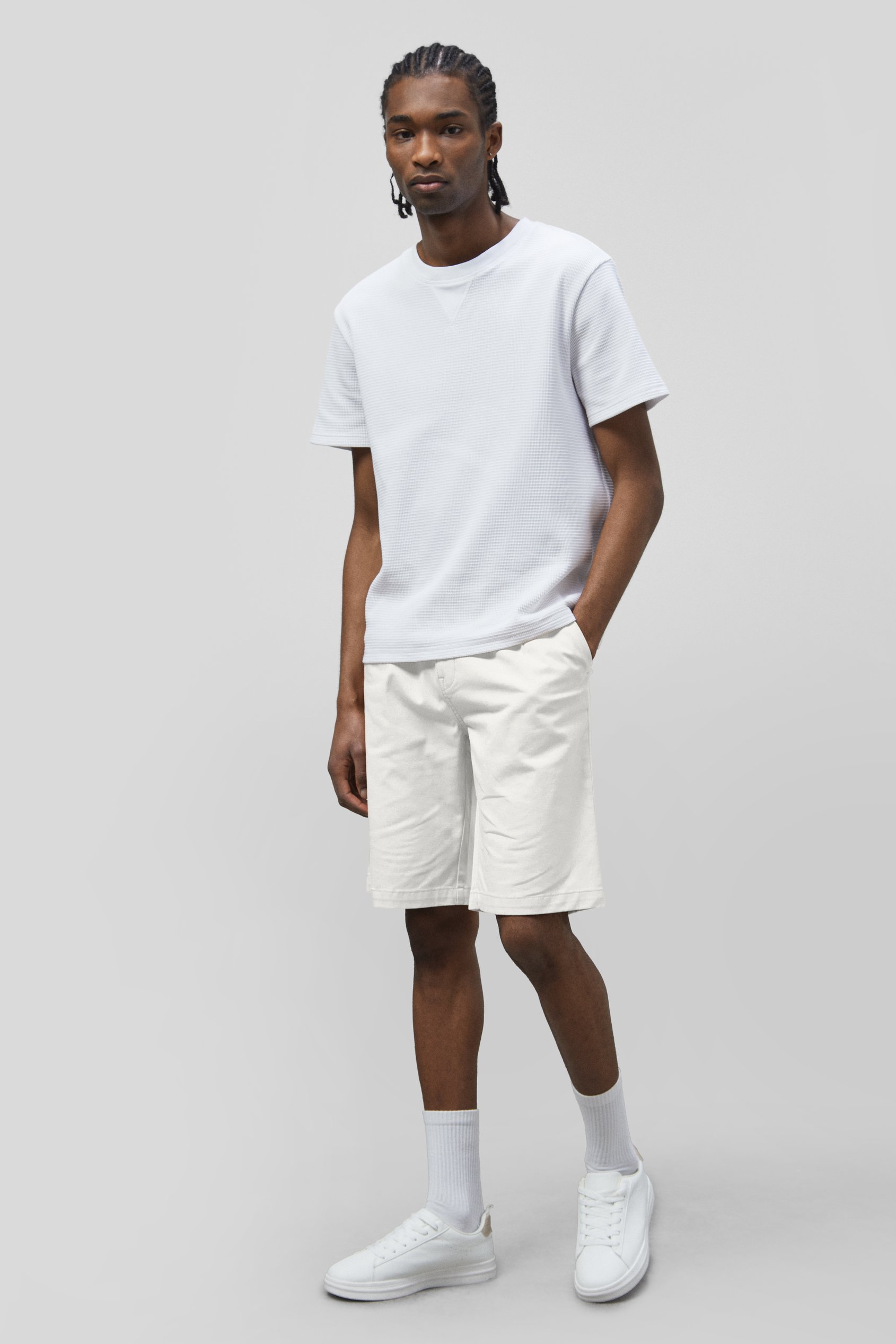 Straight Leg Short Chino Shorts