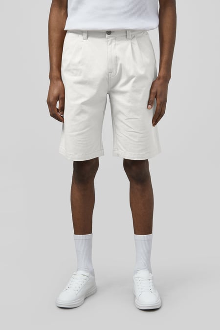Blue Straight Leg Short Chino Shorts