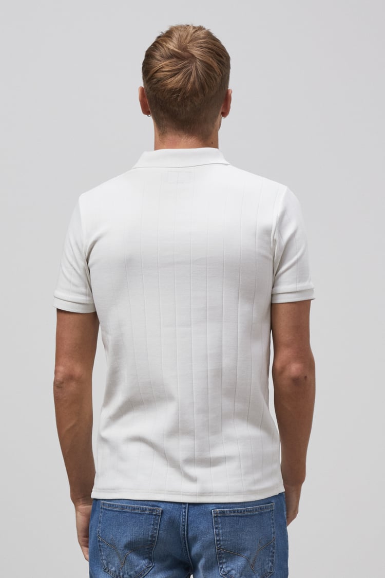 Enorsia Muscle Ribbed Polo Shirt