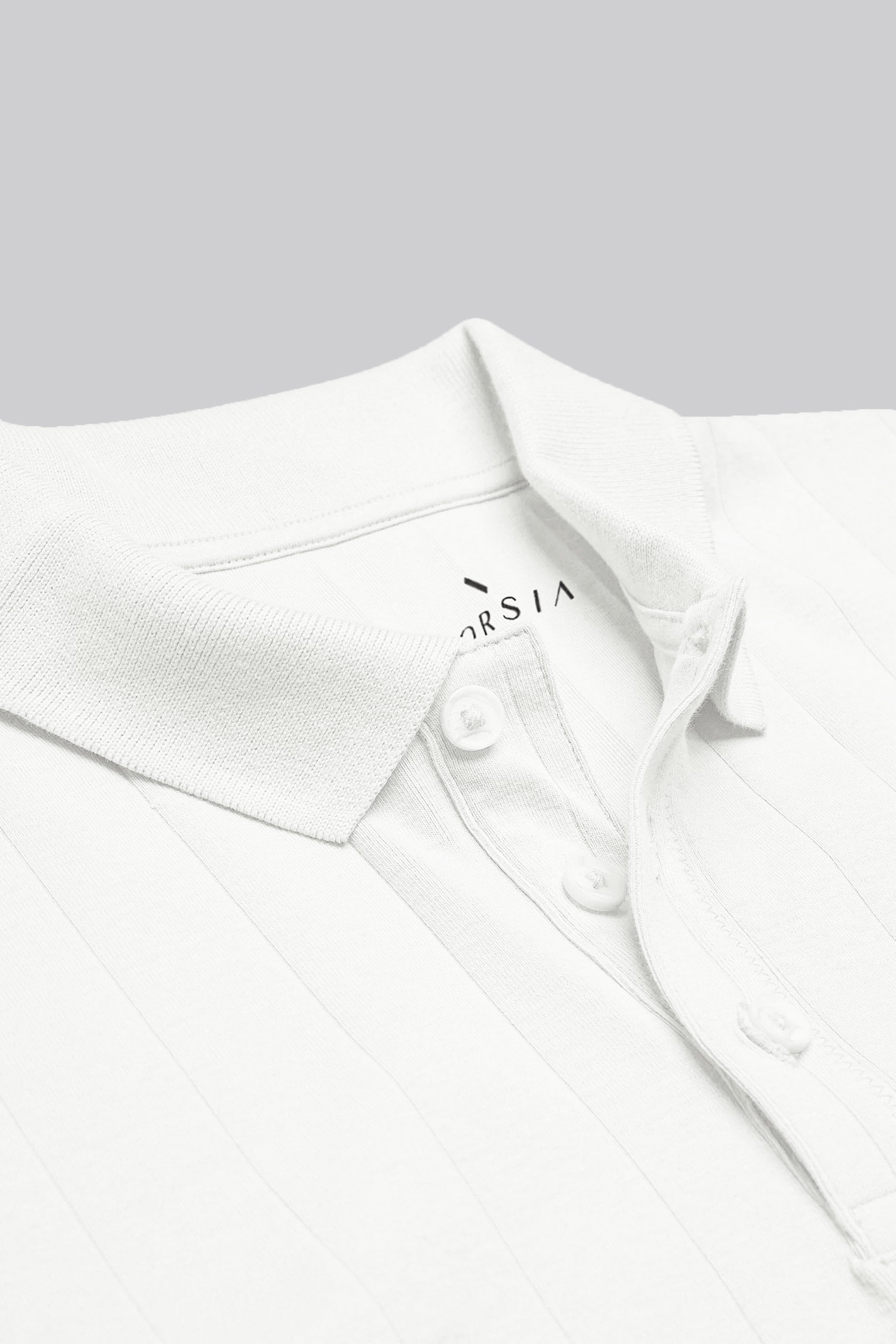 Enorsia Muscle Ribbed Polo Shirt