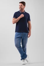 Red/Pink Tipped Polo Shirt