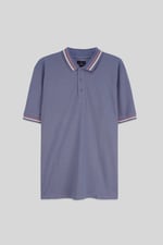 Red/Pink Tipped Polo Shirt