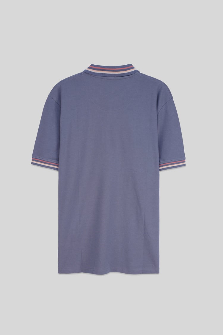 Red/Pink Tipped Polo Shirt