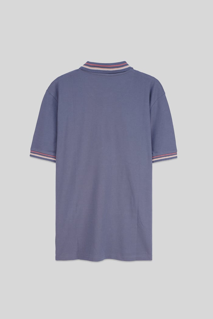 Red/Pink Tipped Polo Shirt