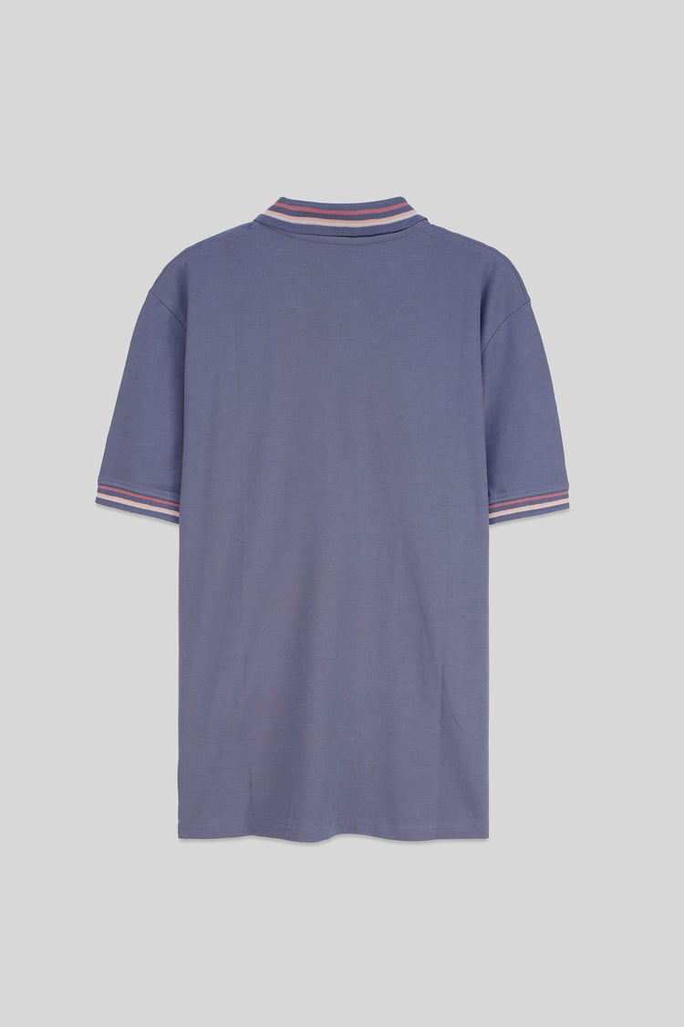 Red/Pink Tipped Polo Shirt