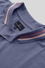 Red/Pink Tipped Polo Shirt