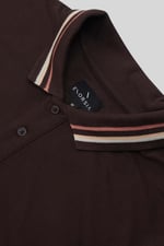 Red/Pink Tipped Polo Shirt