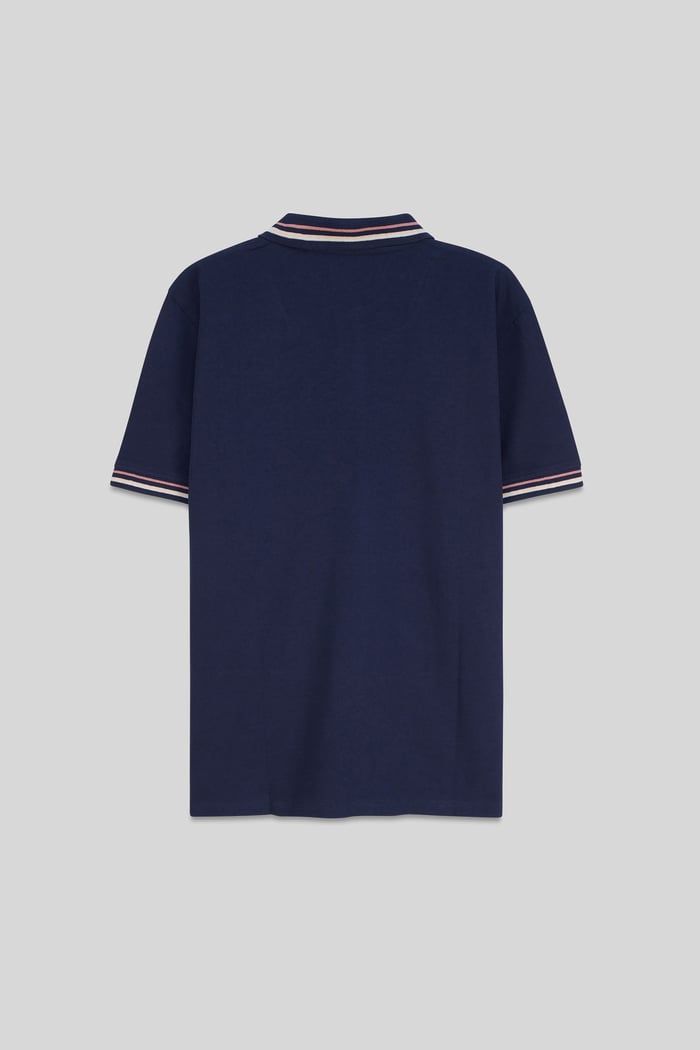 Red/Pink Tipped Polo Shirt