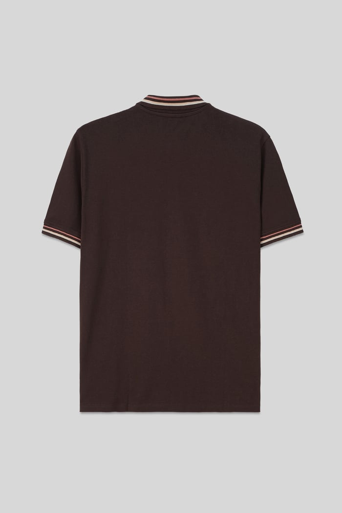 Red/Pink Tipped Polo Shirt