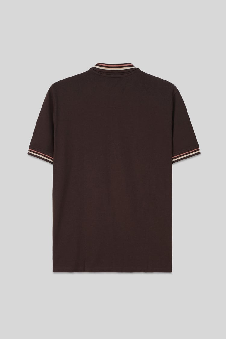 Red/Pink Tipped Polo Shirt