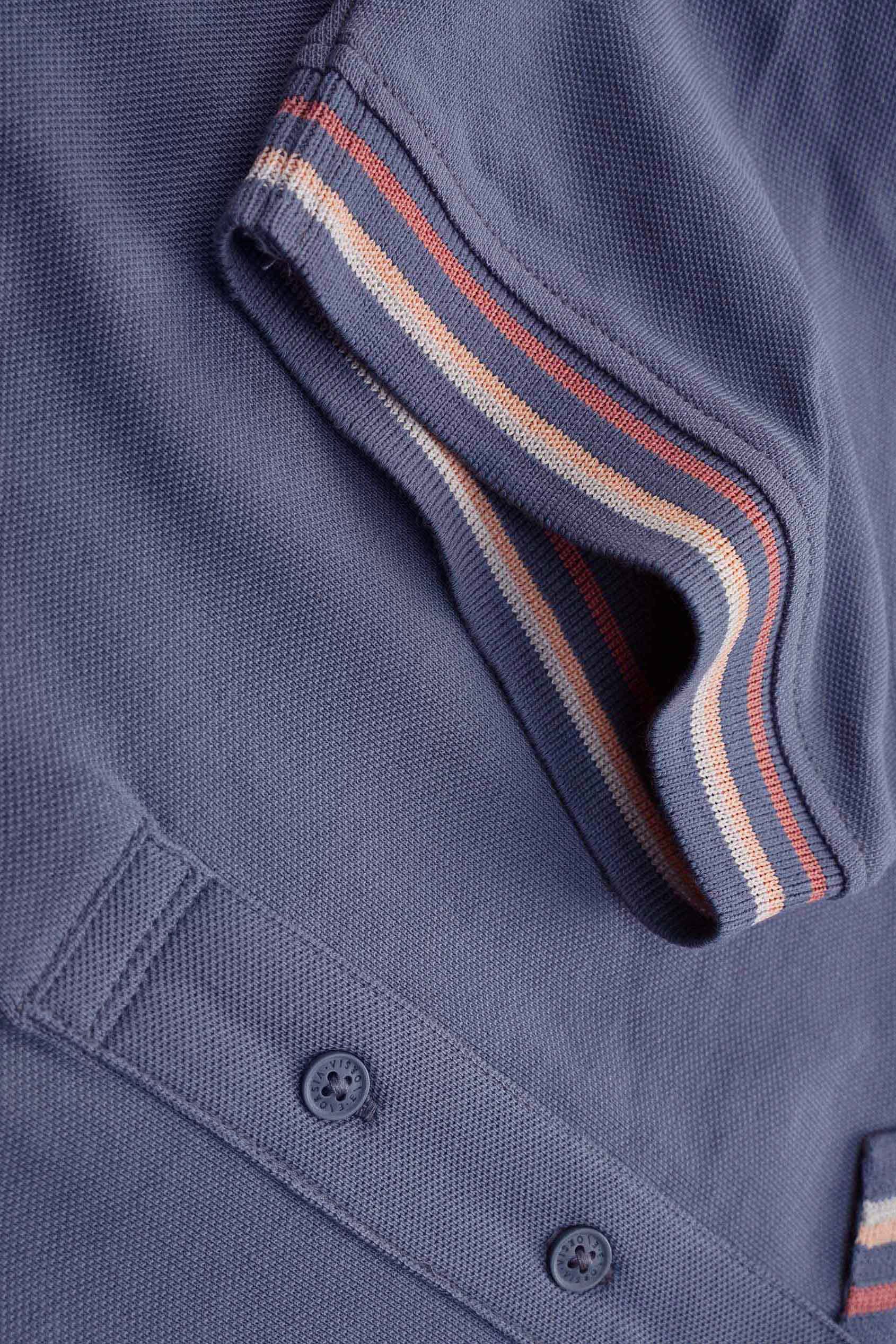 Red/Pink Tipped Polo Shirt