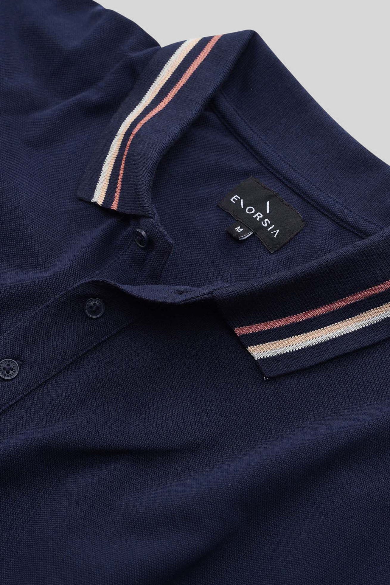 Red/Pink Tipped Polo Shirt