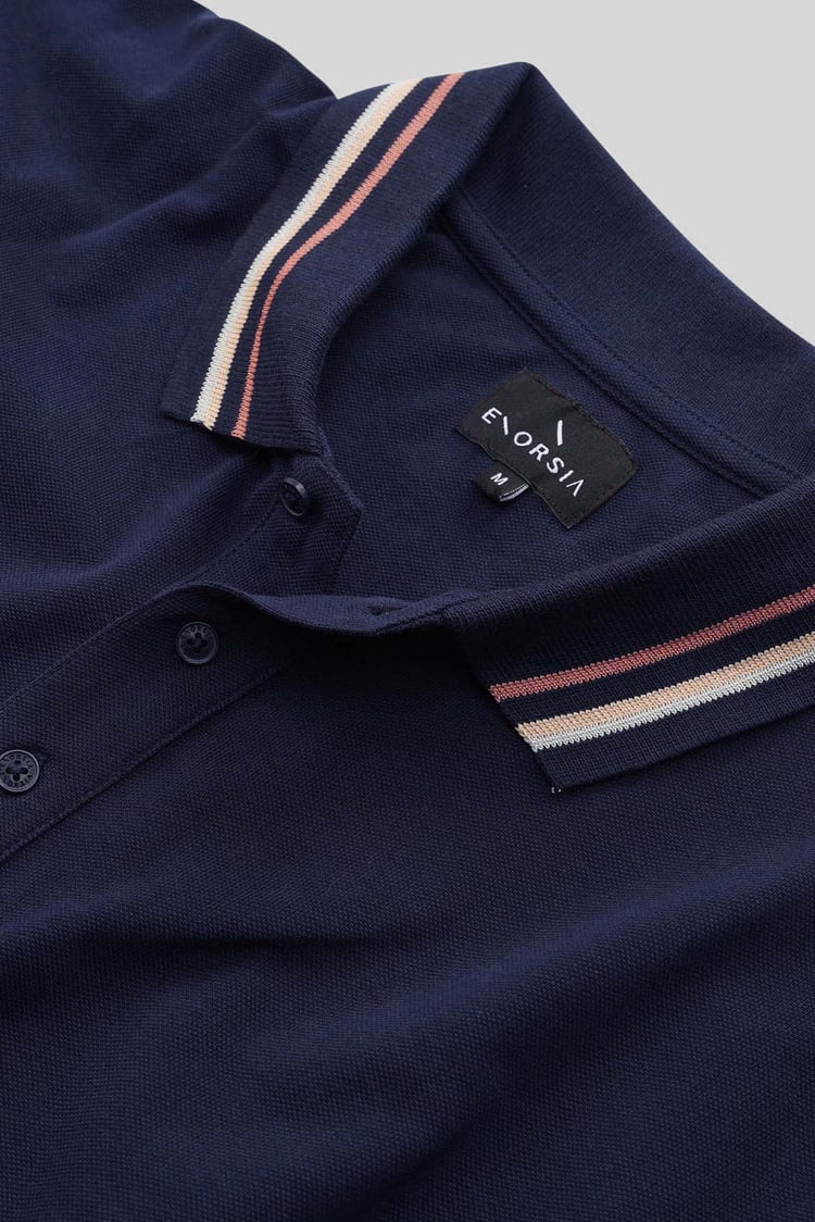 Red/Pink Tipped Polo Shirt