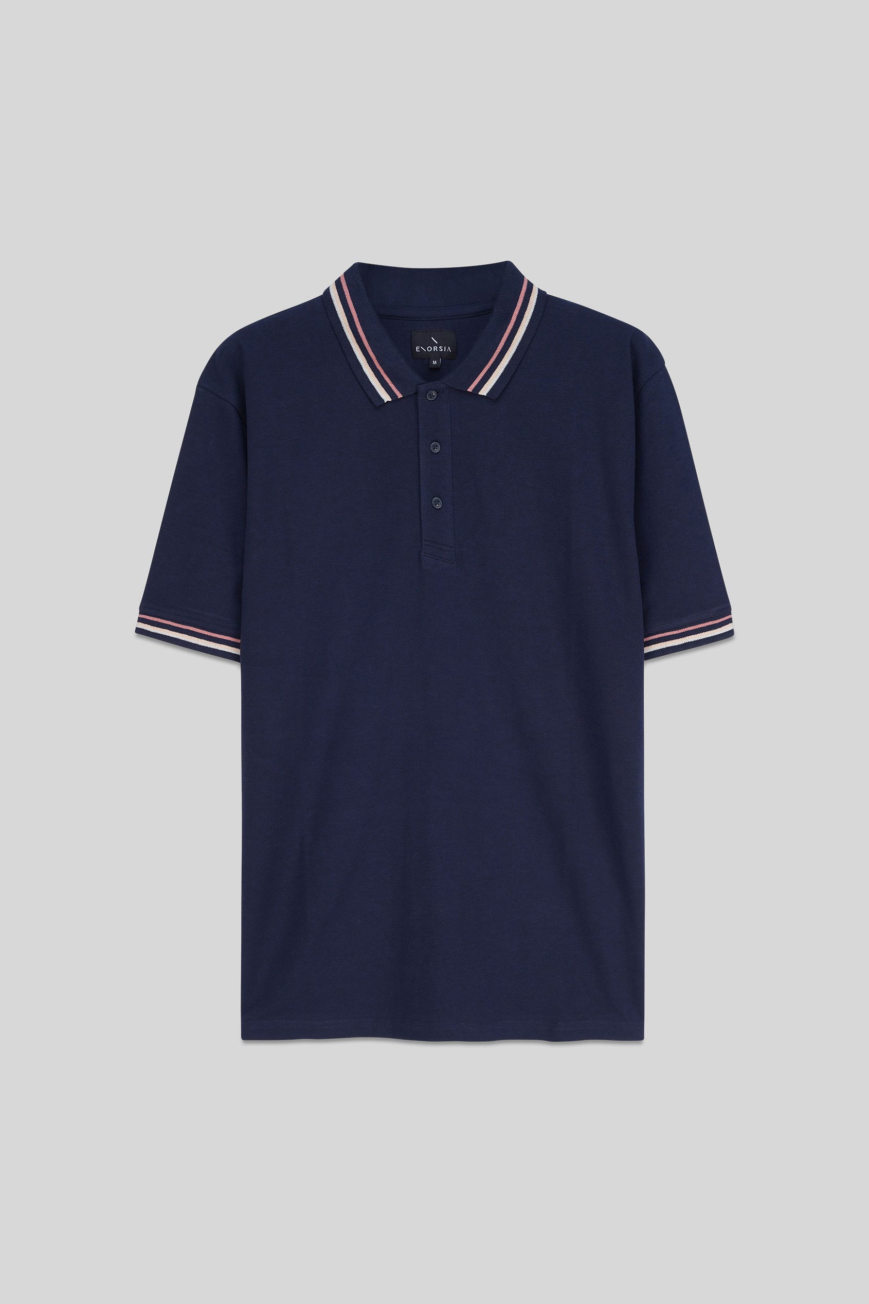 Red/Pink Tipped Polo Shirt