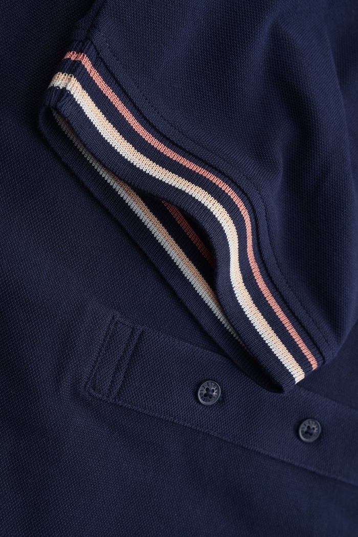 Red/Pink Tipped Polo Shirt