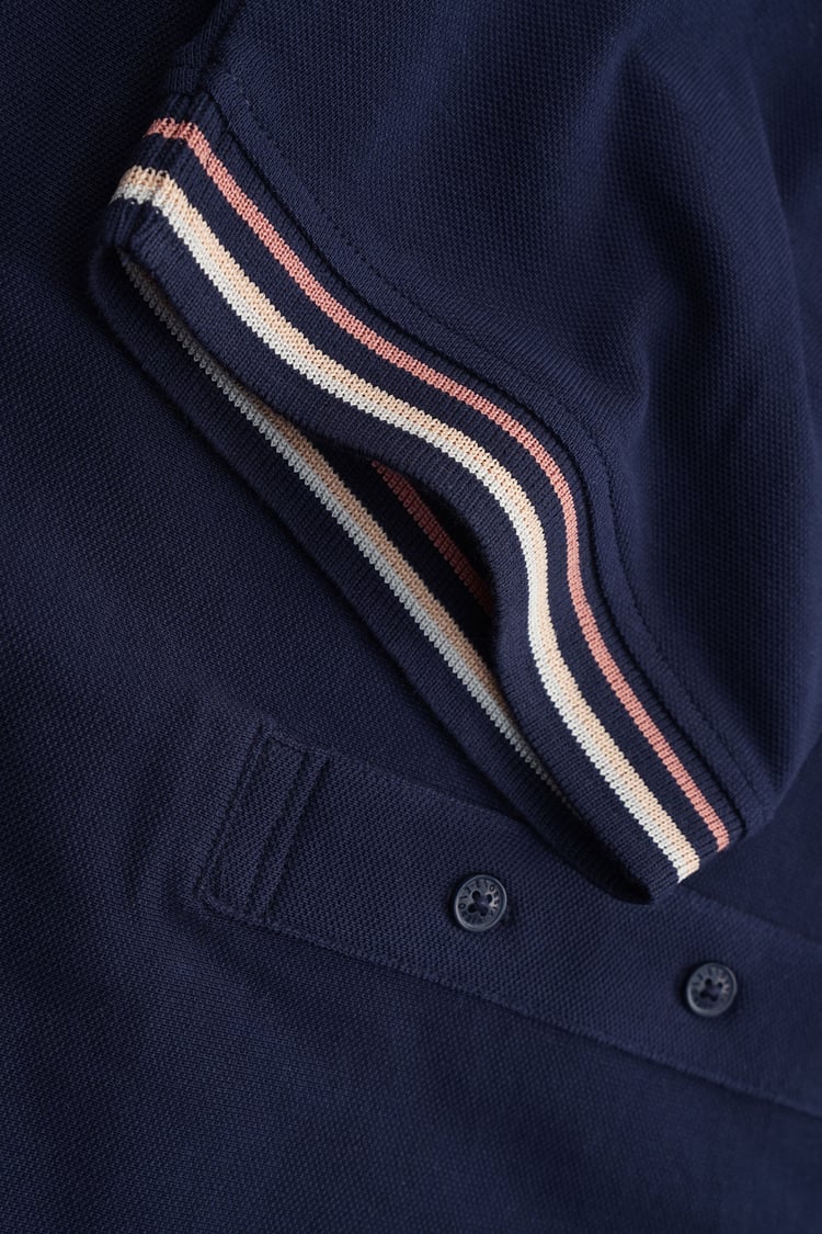 Red/Pink Tipped Polo Shirt