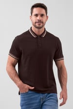 Red/Pink Tipped Polo Shirt