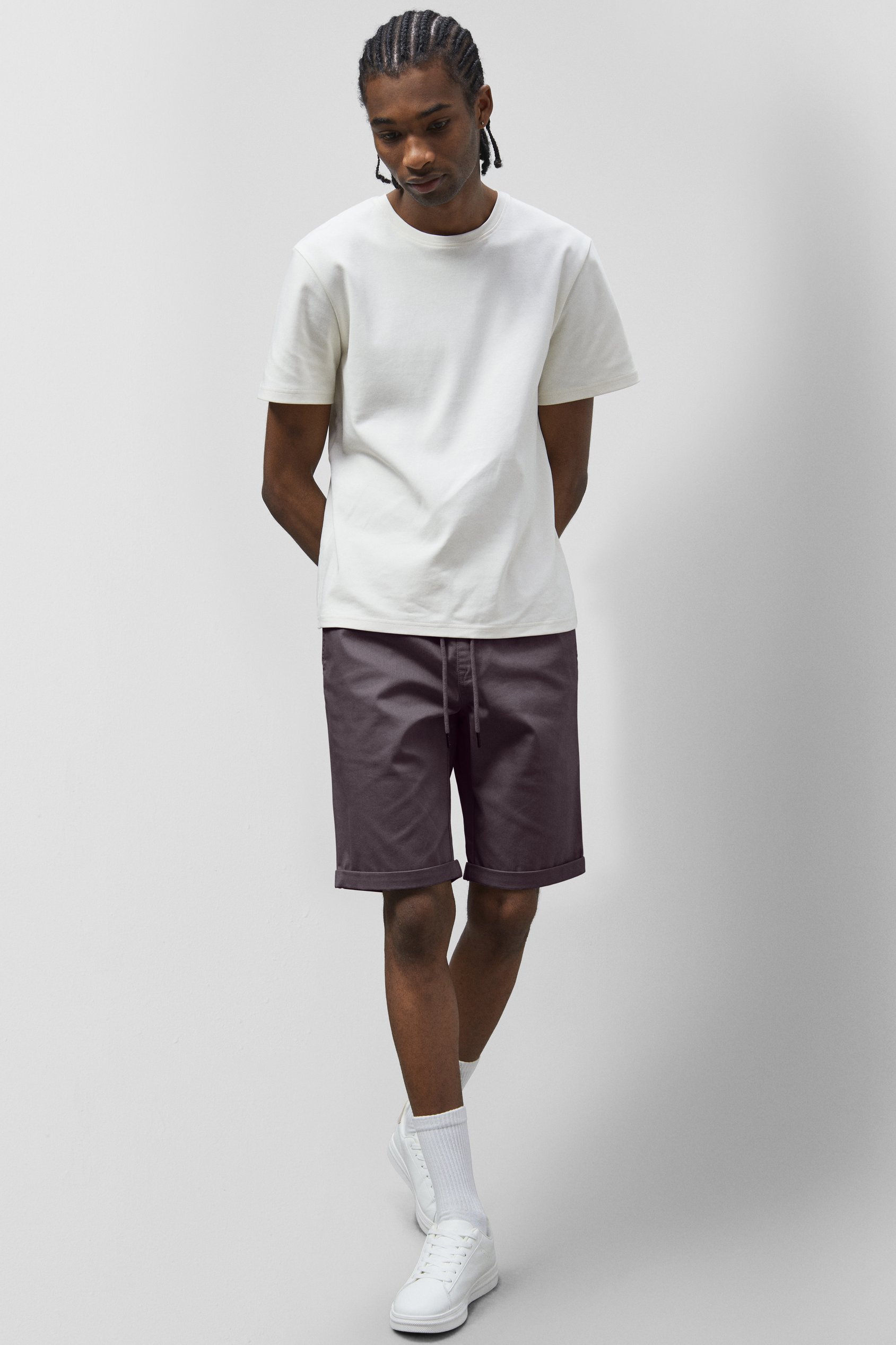Folded Hem Shorts