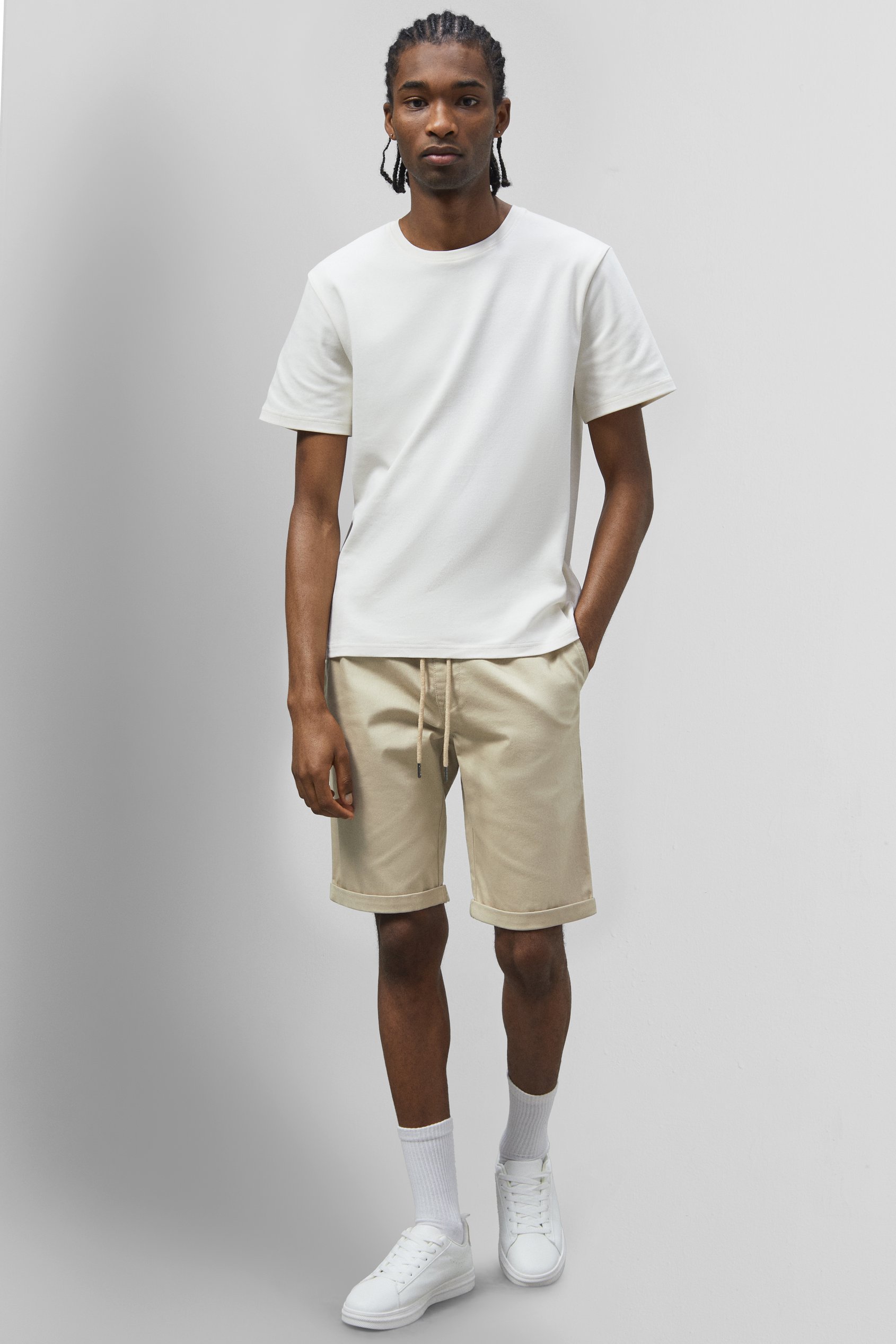 Folded Hem Shorts