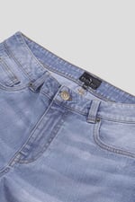 Mens Blue Denim Cargo Shorts