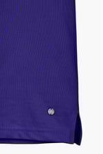 Tipped Collar Short Sleeves Zip Polo Shirt