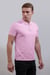 Tipped Collar Short Sleeves Zip Polo Shirt