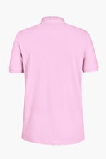 Tipped Collar Short Sleeves Zip Polo Shirt