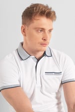 Men's Bird Eye Collar Polo Shirt