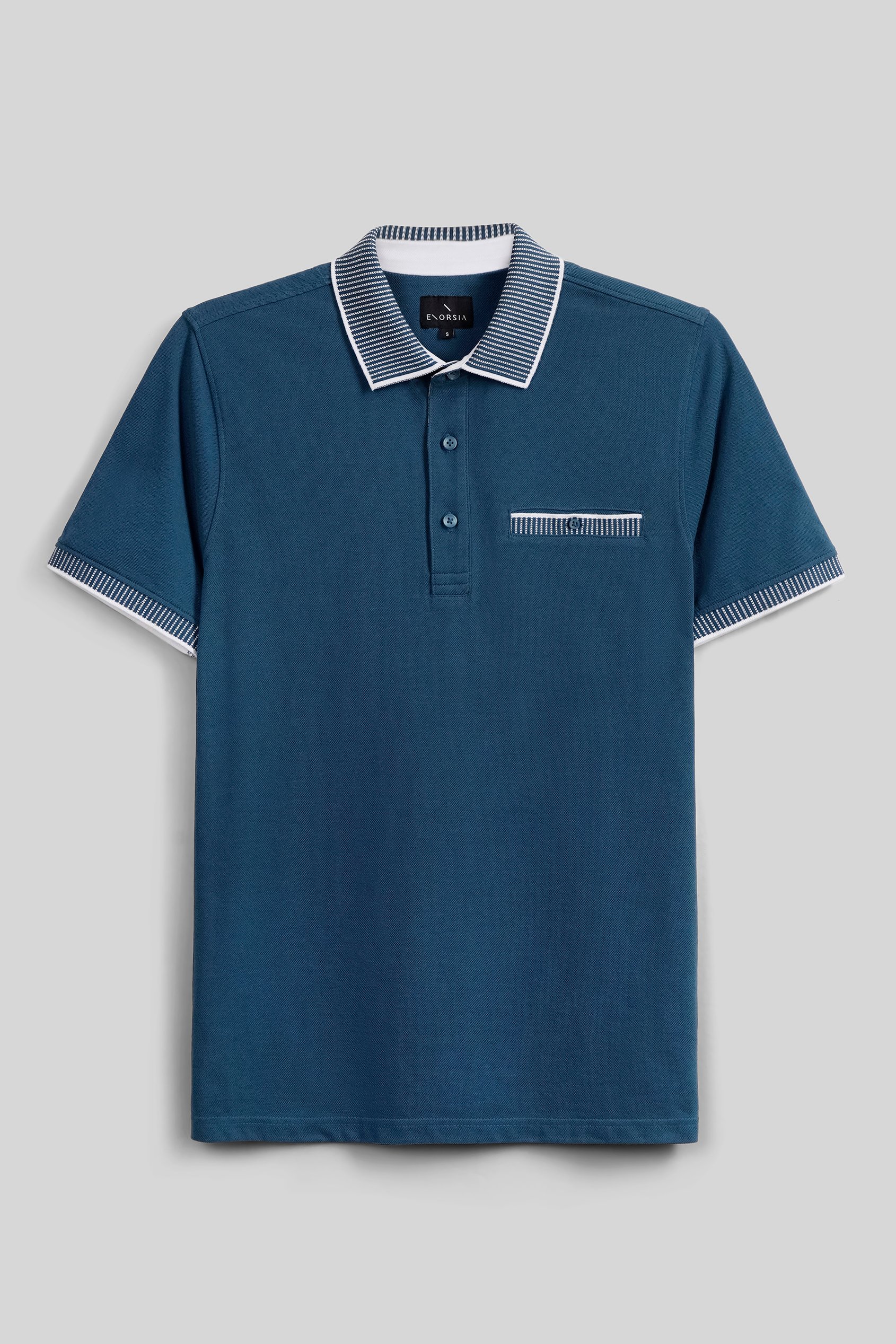 Men's Bird Eye Collar Polo Shirt